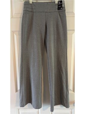 7 For All Mankind Gray Micro-Pattern Wide Leg Pants